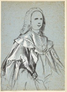 Studie for et portrett, sannsynligvis av AG Moltke av C.G. Pilo