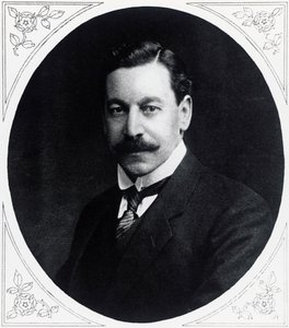 Portrett av Herbert Samuel (1870-1963), engelsk politiker, fra Illustrated War News, 19. januar av J.B. and Brown J. Rowbotham
