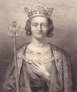 Portrett av kong Philip V av Frankrike, høy (1293-1322), gravering, 9x7 cm, fra Galerie Historique de Versailles, Histoire de France, Charles Gavard Publisher, Paris, ca. 1840 av J.B. and Brown J. Rowbotham