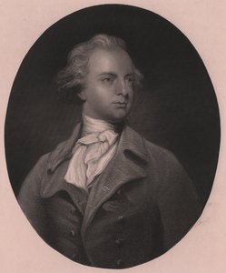 Portrett av Sir Abraham Hume, Second Baronet (1749-1838), gravering av G Stodard fra maleri av Joshua Reynolds, 25x33 cm, Virtue and Co Publisher, London, cirka 1860 av J.B. and Brown J. Rowbotham