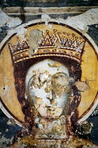 Saint, freskomaleri i kirken Agios Ioannis Prodromos av J.B. and Brown J. Rowbotham