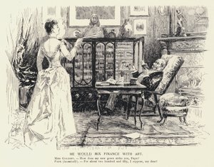 Han ville blande finans med kunst (litho) av C.J. Taylor