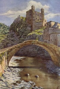 Castel Doria, Dolceacqua (farge litho)
