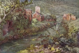 The Castle of Ninfa (farge litho)