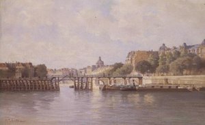 Broen ved Le Estacade, Paris av C.T. Guillermot