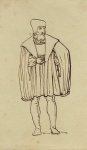 1500-talls kostymestudie. av Christoffer Wilhelm Eckersberg