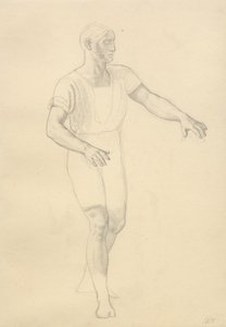 Balders død - studie for Hødur. av Christoffer Wilhelm Eckersberg