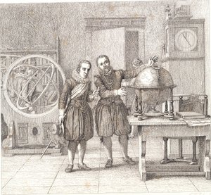 Christian IV visits Tycho Brahe at Uranienborg av Christoffer Wilhelm Eckersberg