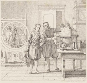 Christian IV visits Tycho Brahe at Uranienborg av Christoffer Wilhelm Eckersberg