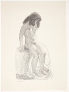 Fra et forrom. Forstudie for "Lineært perspektiv, plate VI" av Christoffer Wilhelm Eckersberg