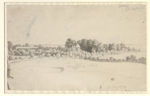 Nordfelt Gods på Møn av Christoffer Wilhelm Eckersberg