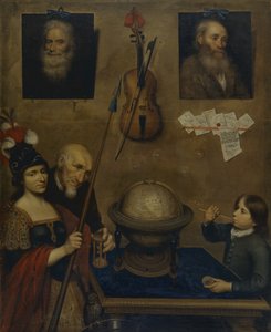 Motiv fra Ludvig Holbergs "Jeppe på Bjerget", akt III, scene 3 av Christoffer Wilhelm Eckersberg