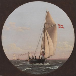 Seiler fra København til Charlottenlund av Christoffer Wilhelm Eckersberg
