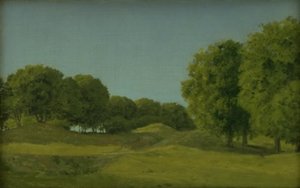 Studie fra Dyreparken ved København av Christoffer Wilhelm Eckersberg