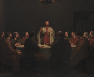 Det siste måltid. Altertavle av Christoffer Wilhelm Eckersberg