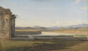 Utsikt fra Fontana Acetosa, Roma av Christoffer Wilhelm Eckersberg