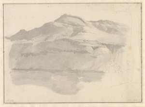 Utsikt over Albanosjøen av Christoffer Wilhelm Eckersberg