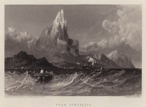 Peak Teneriffe (farge litho)