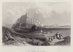 Fortet i Agra (farge litho)