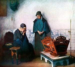 'Den tomme vuggen', 1911-1912 av C Bisschop