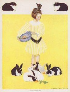 Coles Phillips Girl, en venn av familien (farge litho) av C. Coles Phillips