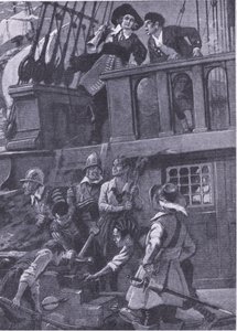 Hvordan general Blake kjempet sjøslag, illustrasjon fra 