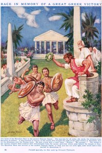 The Marathon: Race in Memory of a Great Greek Victory, illustrasjon fra 
