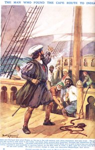 Vasco de Gama: The Man who found the Cape Route to India, illustrasjon fra 