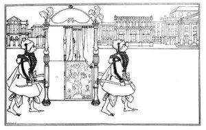 Sedan Chair on the Road, frontispice fra Juvenal, i 