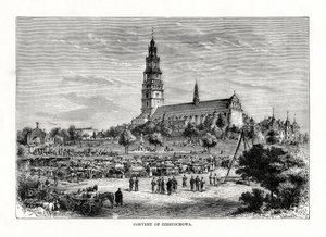 Kloster i Czestochowa, Polen, 1879