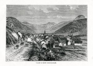 Dalen Mont-Dore-les-Bains, Frankrike, 1800-tallet