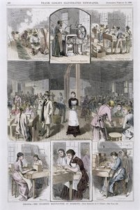 Sigarettproduksjon, 1883 av C. Upham