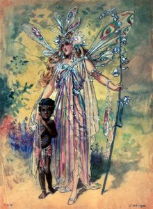 Titania, kostymedesign for A Midsummer Night