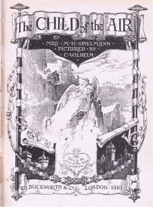 Tittelsidedesign, fra The Child of the Air pub. av Duckworth av C. Wilhelm
