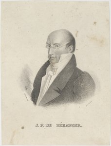 Portrett av Pierre-Jean de Béranger 1780-1857. av Cäcilie Brandt