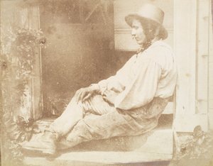Portrett av gartneren, muligens David Roderick, sent på 1840-tallet.
