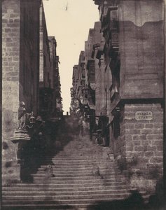 Strada Levante, Valletta, Malta, 1850-tallet.