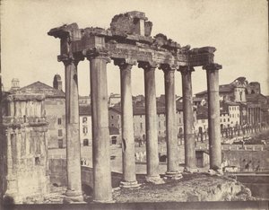 Temple of Concord, Roma, 1850-tallet.
