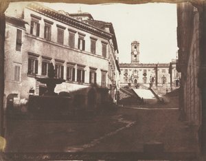 Utsikt over Capitol-trappen, Roma, 1846.