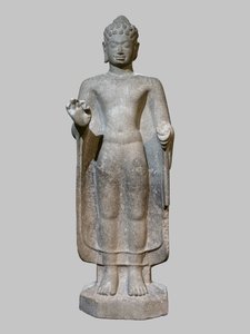 Buddha gjør argumentasjonsgesten av Cambodian School