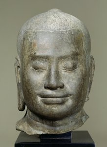 Overhode for kong Jayavarman VII (r.1181-c.1220) (bronse)
