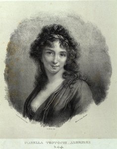 Portrett av Isabella Teotochi Albrizzi (litho)