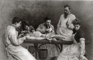 En slutt på den praktiske skolen, 1902 av Camille Felix Bellanger
