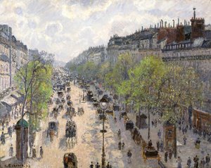 Boulevard Montmartre, våren, 1897 av Camille Jacob Pissarro