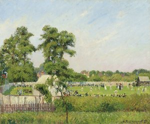 Cricketkamp på Bedford Park, London, 1897 av Camille Jacob Pissarro