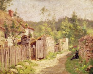 Daumiers hus på Valmondois av Camille Jacob Pissarro