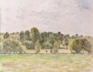 Eragny-aften, 1890 av Camille Jacob Pissarro