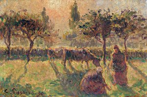 In the Fields, 1890 av Camille Jacob Pissarro