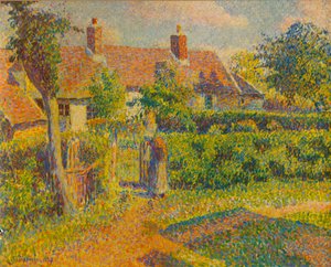 The Cottage, 1887, 1935. av Camille Jacob Pissarro