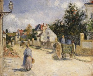 Road i Pontoise, 1879 av Camille Jacob Pissarro